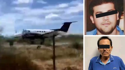 El 'Mayo' Zambada y el hijo del 'Chapo' fueron trasladados en avión tras su aprehensión y este fue el momento