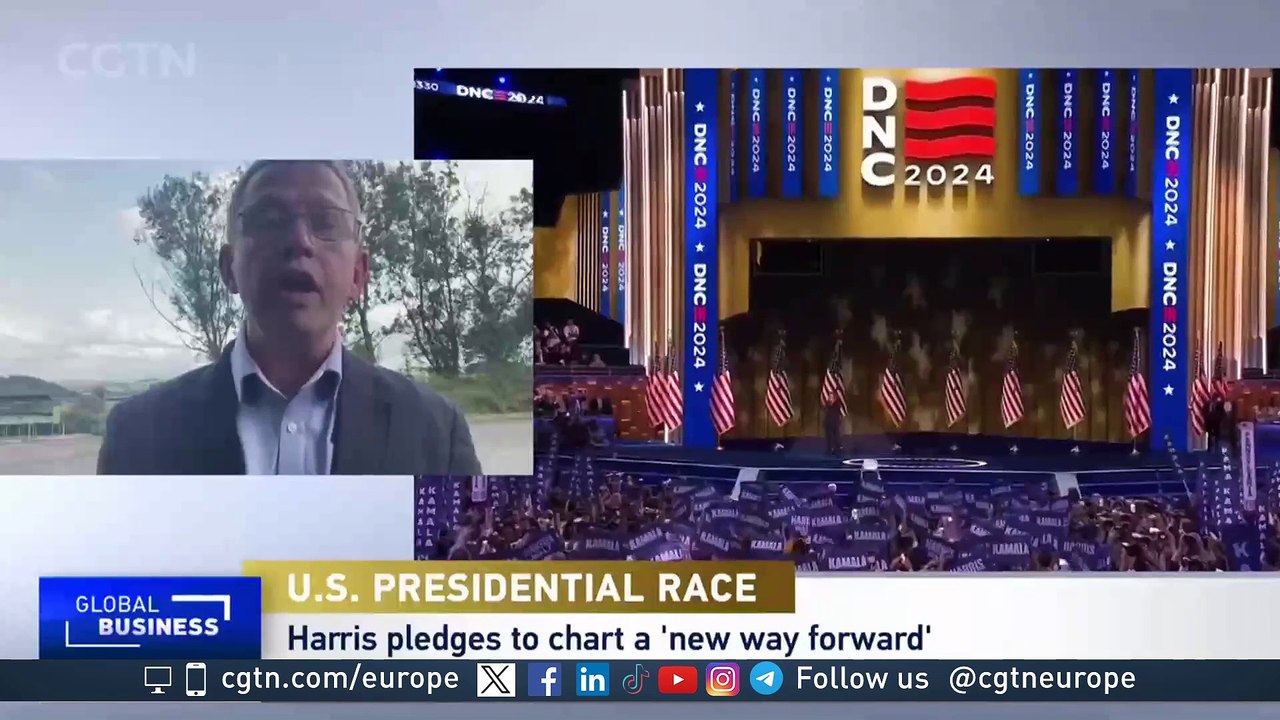 Kamala Harris accepts the US Democratic nomination:"This was her moment"