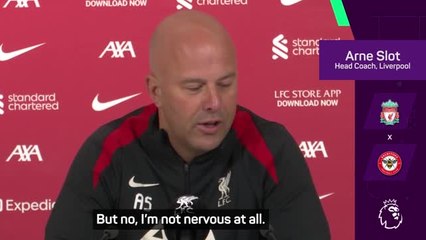 Slot 'not nervous' ahead of first league game at Anfield