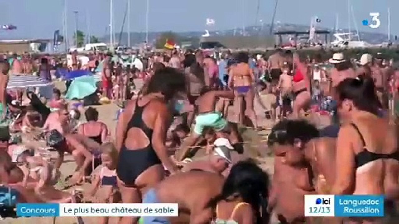 VIDEO - La presse en parle : Les concours de châteaux de sable de Marseillan