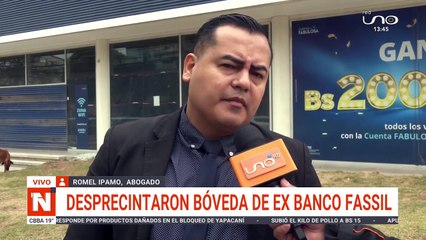 Desprecintaron la bóveda de ex Banco Fassil