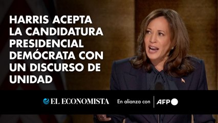 Harris acepta la candidatura presidencial demócrata con un discurso de unidad