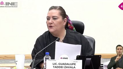 Guadalupe Taddei: 'Es inaceptable colocar al INE en la disyuntiva de violar la Constitución'