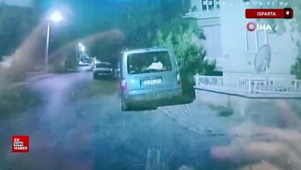 Isparta'da bekçilerden kaçan şüpheliyi taksici yakaladı