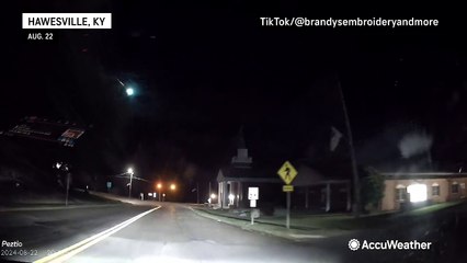 Fireball lights up night sky over Kentucky
