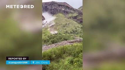 Massive Rockslide Strikes Changbai Mountain, Jilin Province 🌧️
