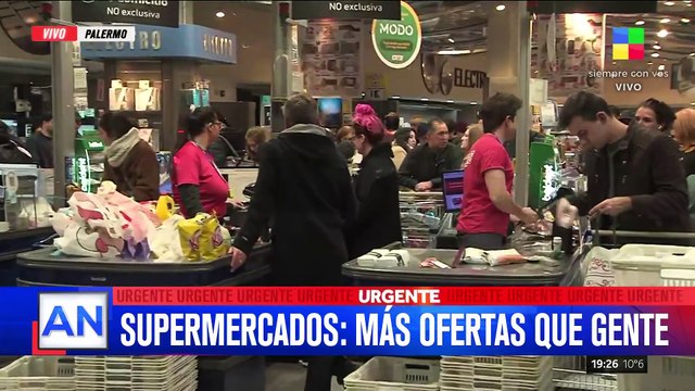 Ante la falta de consumo, SUPERMERCADOS CON SUPERDESCUENTOS