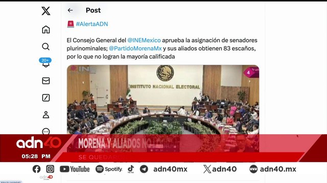¡Última Hora! Morena y aliados no logran la mayoría calificada en el Senado