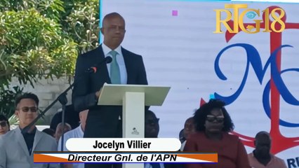 Entèvansyon direktè jeneral APN nan kad lansman travay reyabilitasyon pò Okap la.