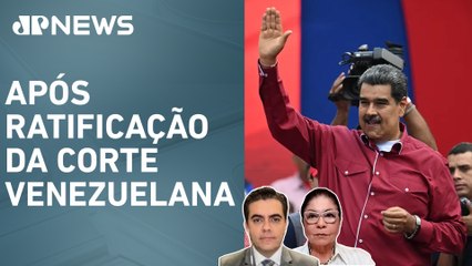 EUA, UE e OEA rejeitam vitória de Nicolás Maduro; Vilela e Dora Kramer comentam