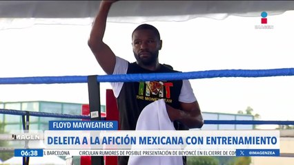 ¡Floyd Mayweather deslumbró con una práctica abierta! | Imagen Deportes