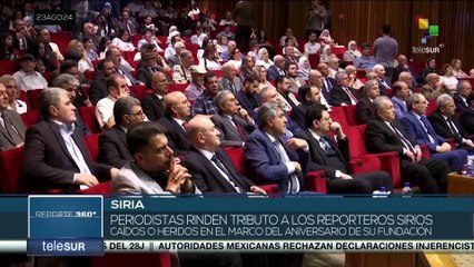 La unión de periodistas de Siria conmemoró el 50º de su fundación