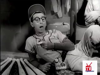 1960s Chunky candy TV commercial - Arnold Stang as a baseball player