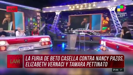   Beto Casella FURIOSO con Nancy Pazos y la Negra Vernaci