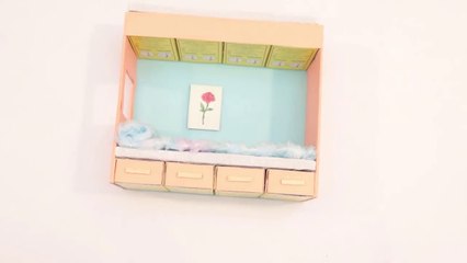 Diy Mini bunk bed from matchbox || How to make bunk bed with matchbox at home