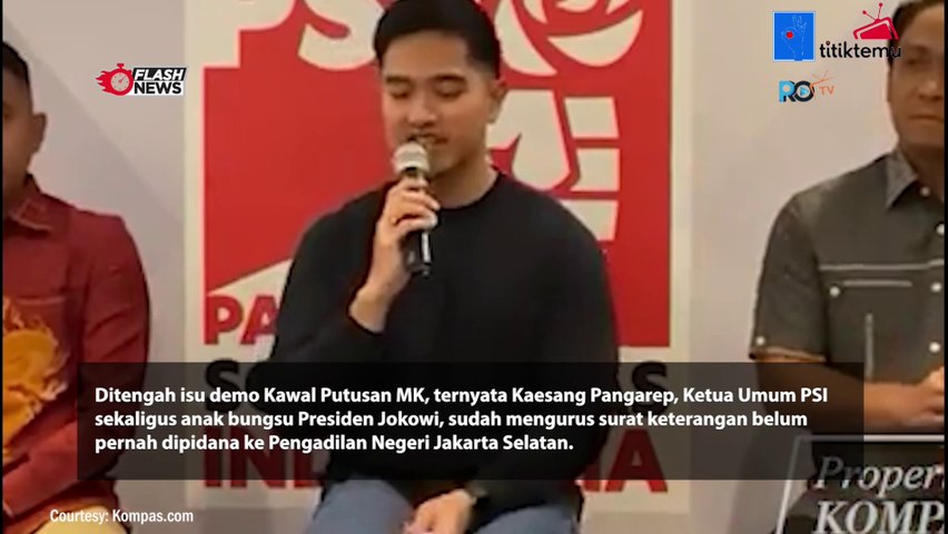 Ternyata Kaesang Sudah Urus Surat Untuk Maju Pilgub Jateng