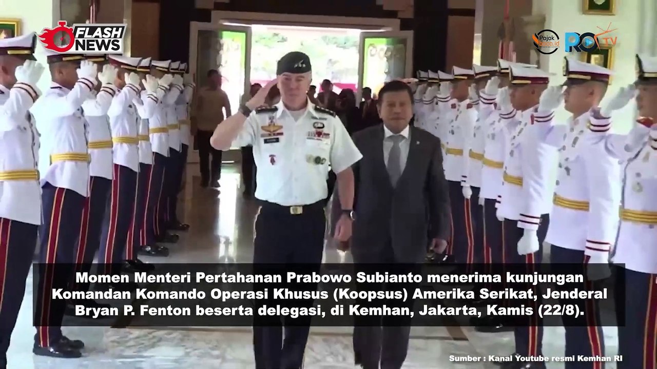 Menhan Prabowo dan Jenderal Koopsus Amerika Serikat Bahas Strategi Perkuatan Kemitraan Pertahanan