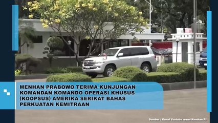 Menhan Prabowo Terima Kunjungan Komandan Komando Operasi Khusus (Koopsus) Amerika Serikat Bahas Perkuatan Kemitraan