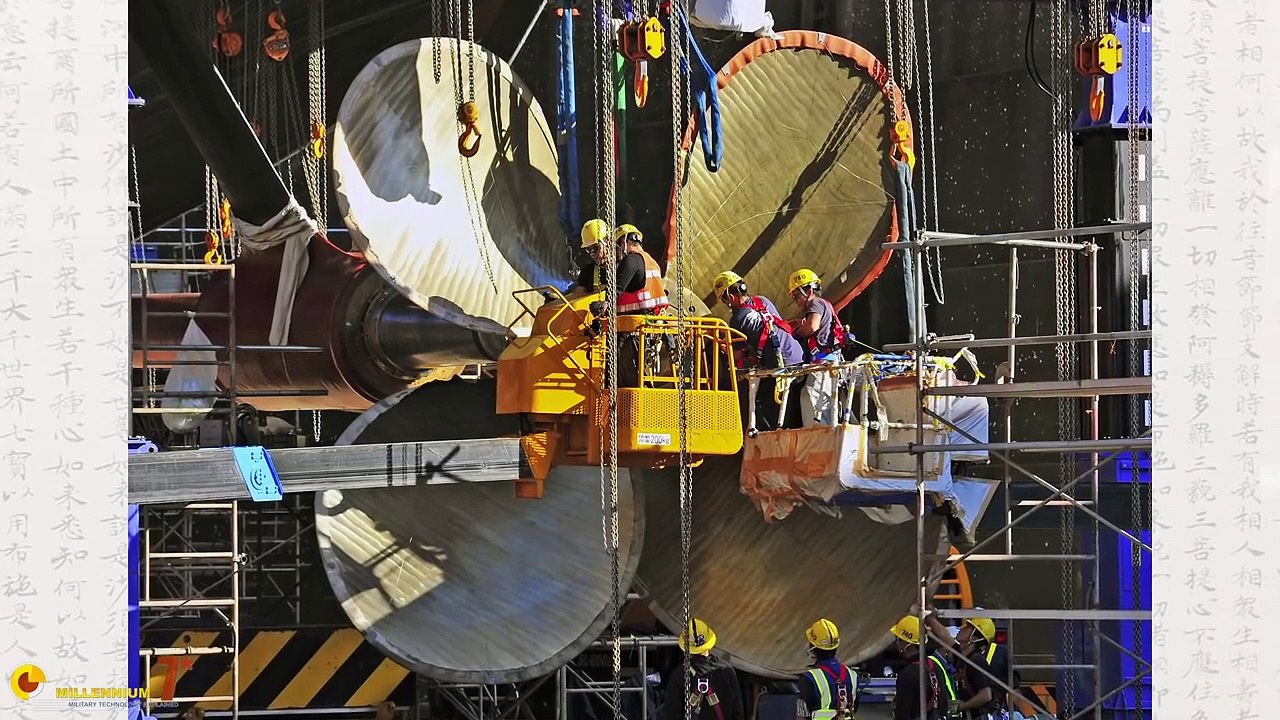 003 CHINESE CARRIER Fujian is as big as USS GERALD FORD!