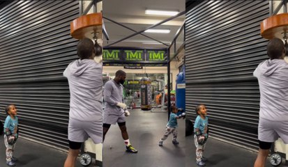 Floyd Mayweather Jr. quiere que el boxeo perdure en la familia y ya entrena a su nieto