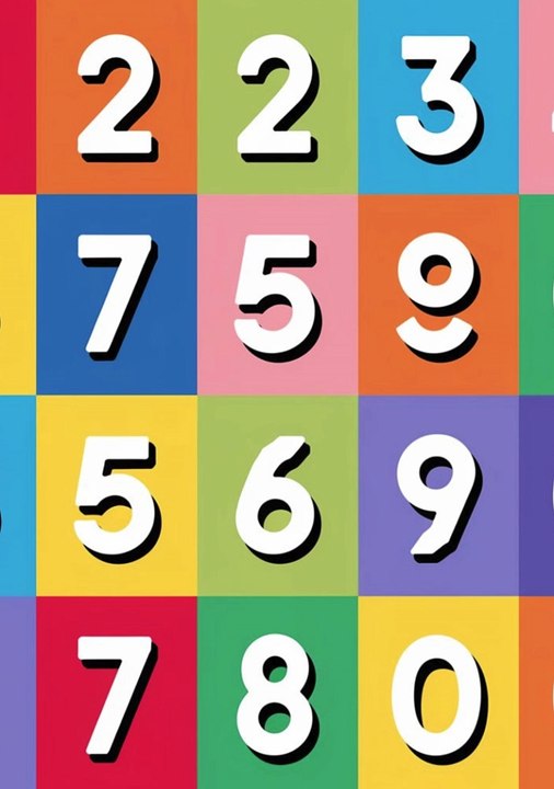 Number and number_Black and White Simple Number and Words Matching Puzzles Worksheet