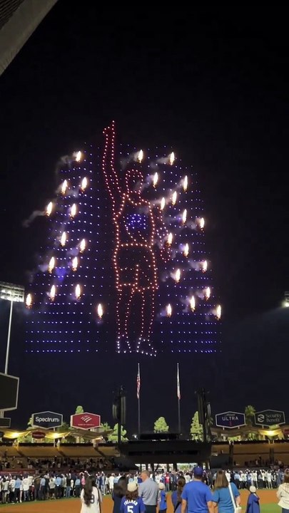 Le magnifique spectacle de drones pour l'hommage à Kobe Bryant