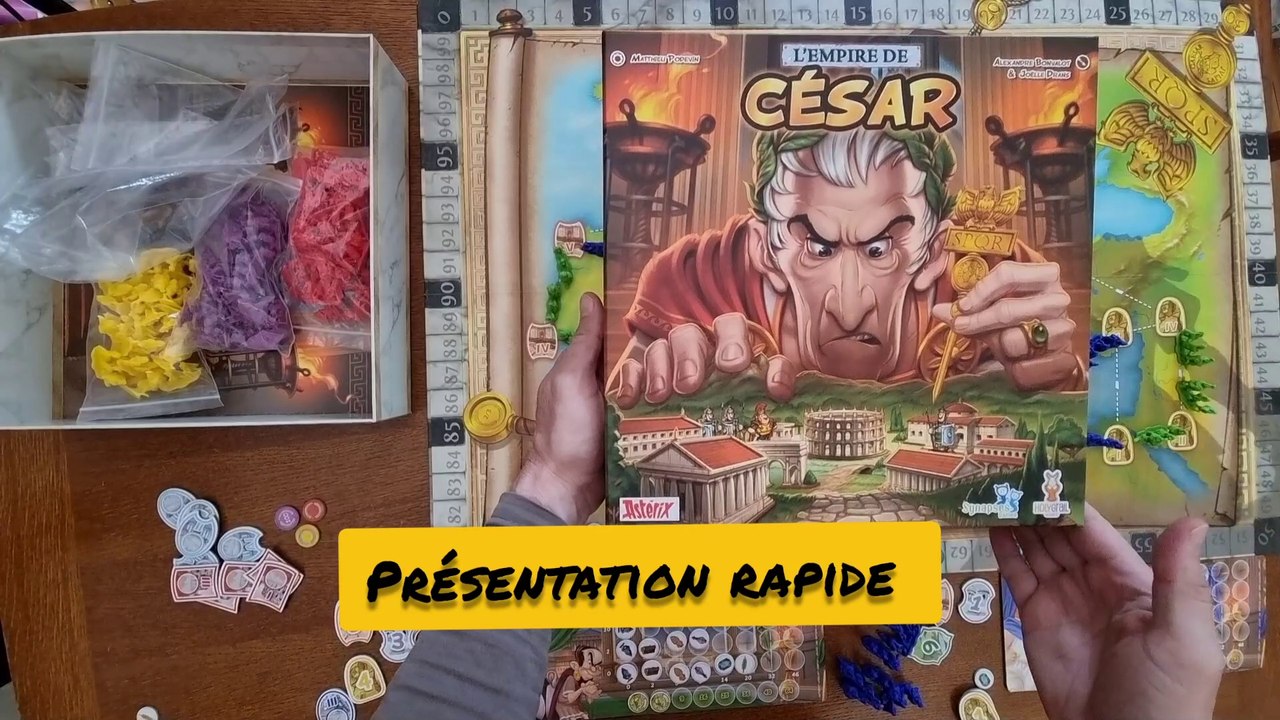 présentation rapide de L'EMPIRE DE CESAR de chez SYNAPES GAMES et HOLYGRAIL par expliquemoica