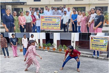 VIDEO: खेल सप्ताह का  हुआ आयोजन, विद्यार्थियों ने खेले कई गेम्स 