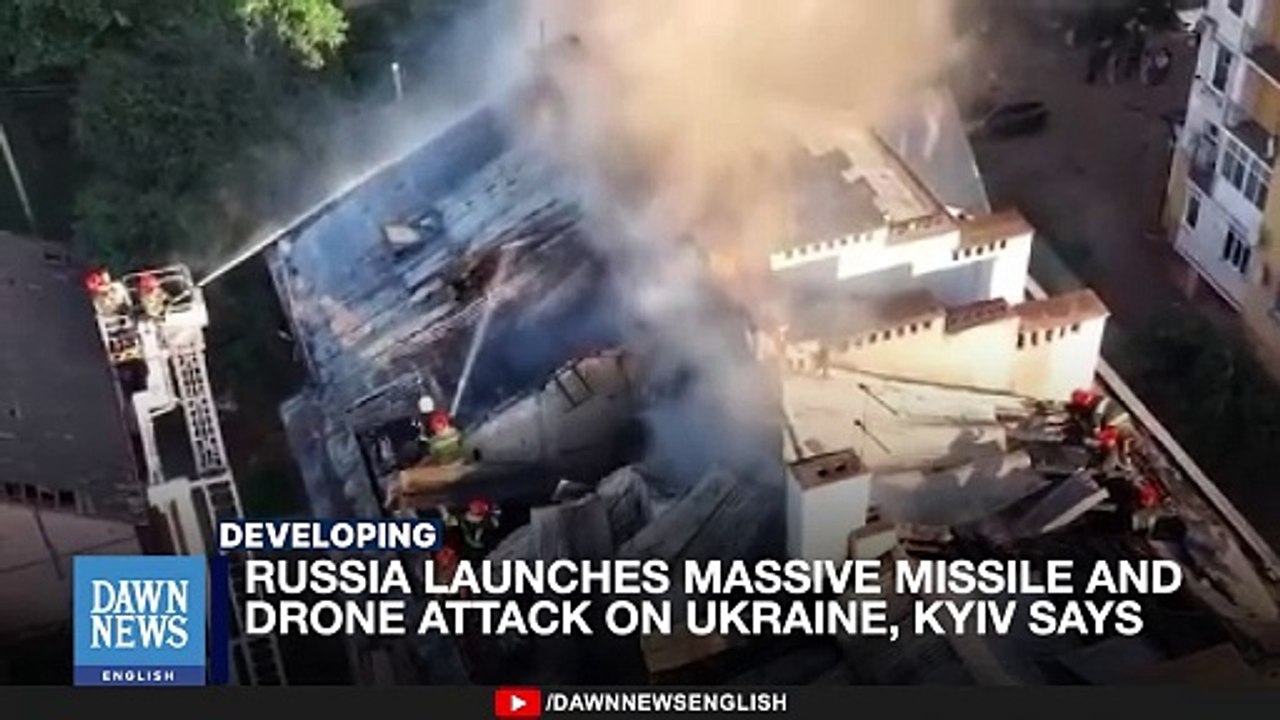 Russia Launches Massive Missile And Drone Attack On Ukraine, Kyiv Says _ Dawn News English