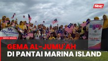 Gema Al-Jumu'ah di pantai Marina Island