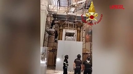 Ascoli Piceno, cede il tetto di un museo a Montedinove: il recupero delle opere