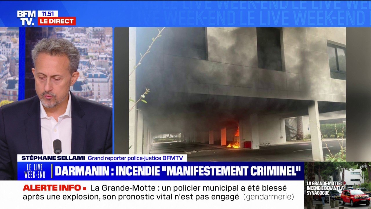 La Grande-Motte: Gérald Darmanin évoque un incendie "manifestement criminel", un homme activement recherché