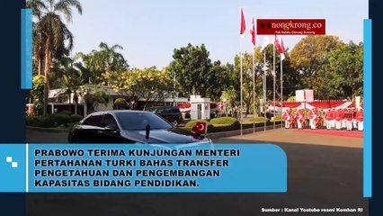 Prabowo Terima Kunjungan Menteri Pertahanan Turki