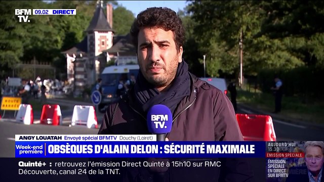 Sécurité maximale à Douchy pour les obsèques d'Alain Delon