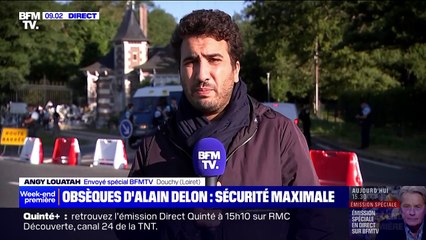 Sécurité maximale à Douchy pour les obsèques d'Alain Delon