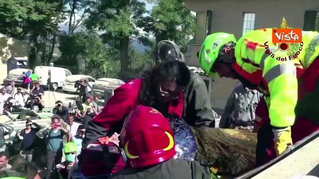 Otto anni fa il terremoto che distrusse Amatrice, il ricordo dei Vigili del Fuoco