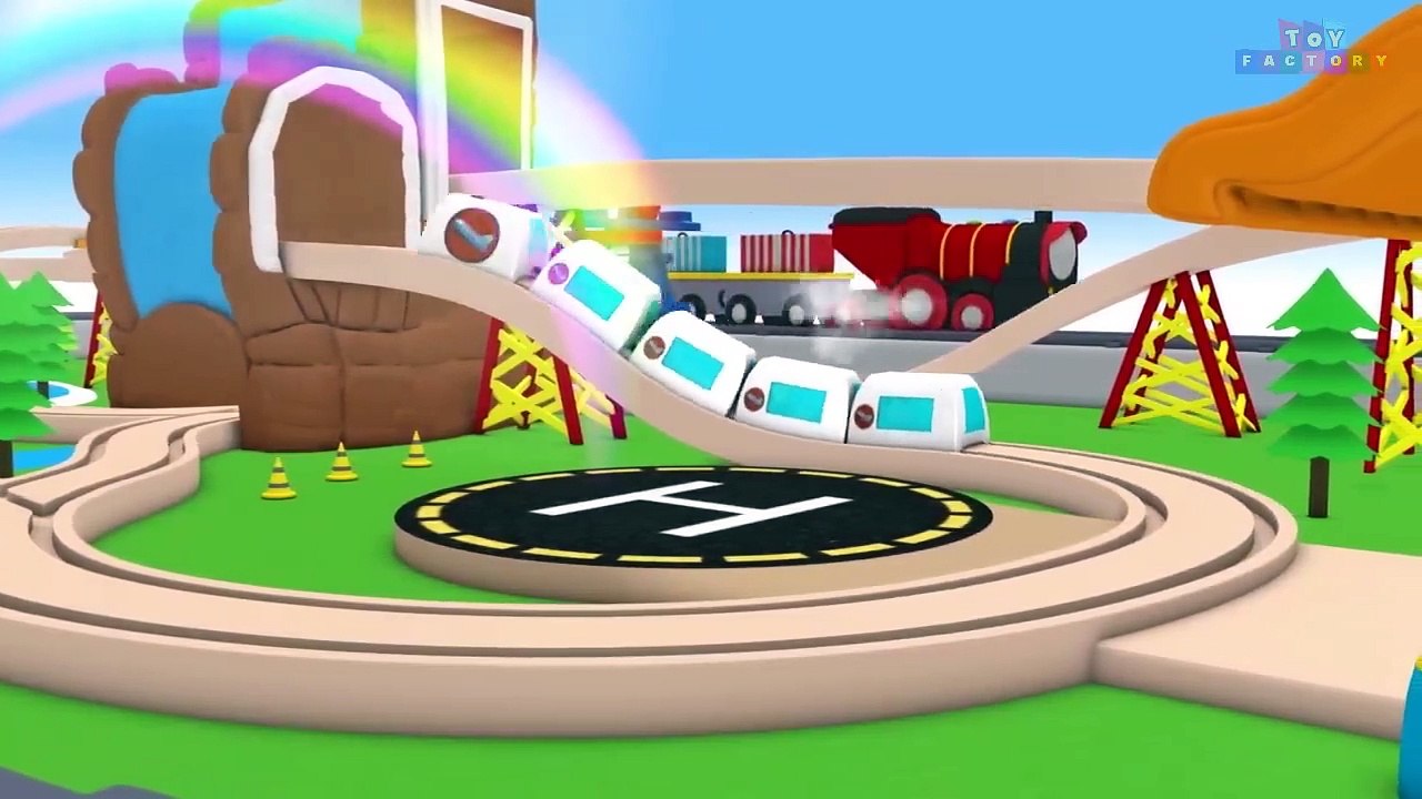 Ambulance Cartoon Toy Train - Toy Factory Choo Choo train -Train Cartoon Cartoon