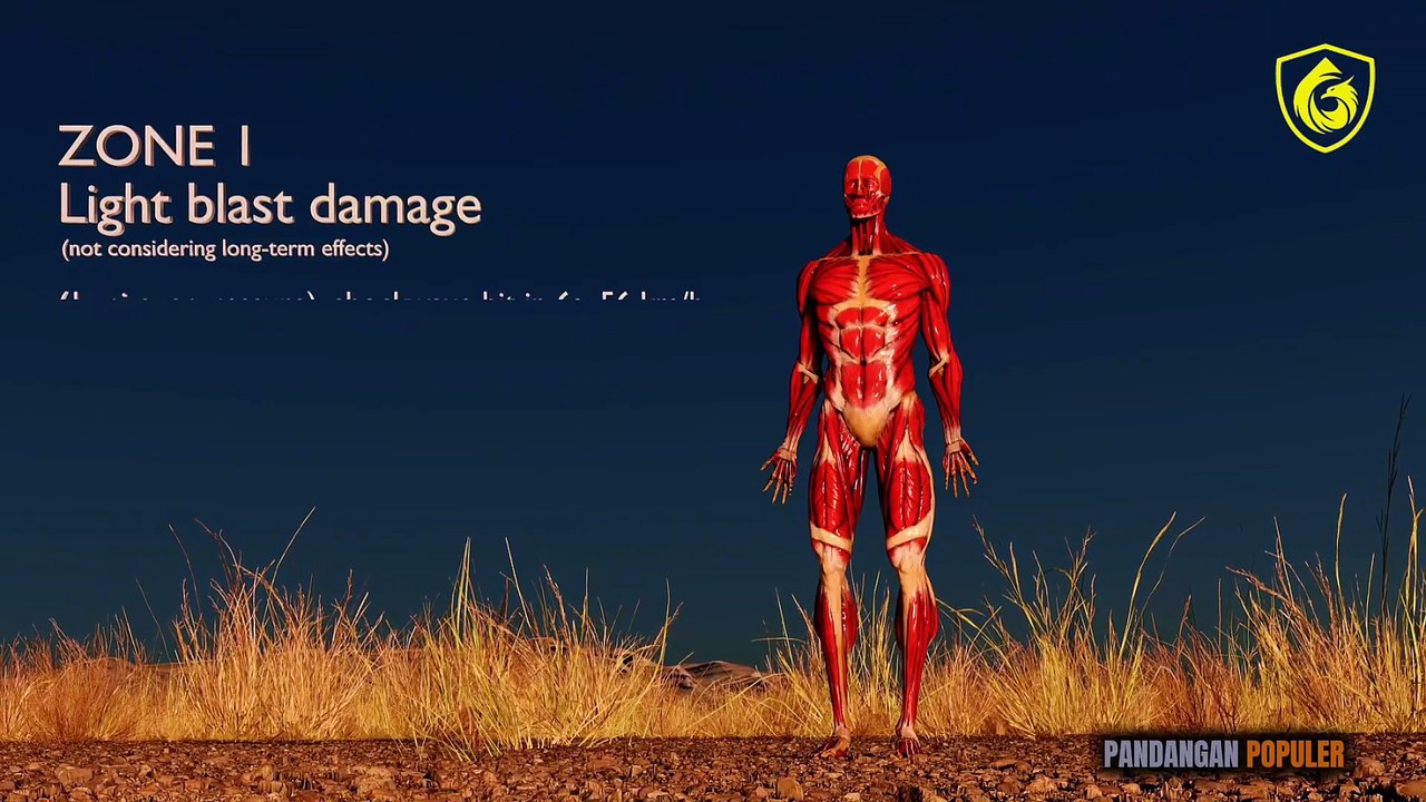 HUMAN BODY vs NUCLEAR EXPLOSION SIMULATION