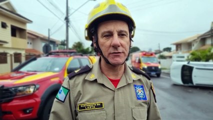 Segundo oficial dos Bombeiros, motorista do Kwid é de Curitiba e não teria se atentado no cruzamento
