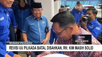 Ridwan Kamil soal Revisi UU Pilkada Batal Disahkan: Koalisi Indonesia Maju Masih Solid