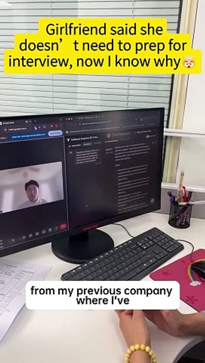 Girlfriend said she doesn_t need to prep for interview, now I know why as