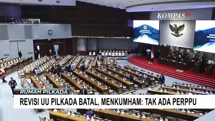 Menkumham Respons Pembatalan Revisi UU Pilkada: Tak Ada Perppu