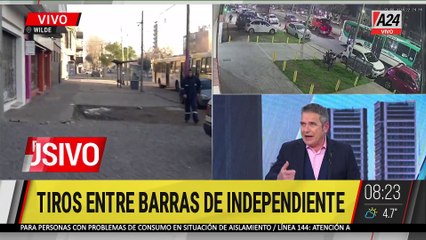  WILDE: tiros entre barras de Independiente