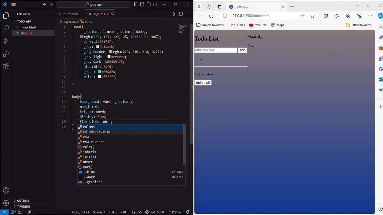 complete todo app