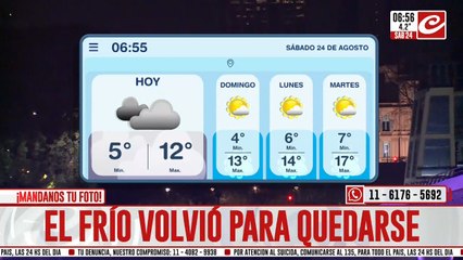 Fin de semana helado en la ciudad... ¿hasta cuándo sigue el frío?
