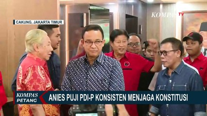 Anies Sambangi DPD PDI-P Jakarta dengan Senyum Lebar, Sinyal Diusung di Pilgub Jakarta Menguat?