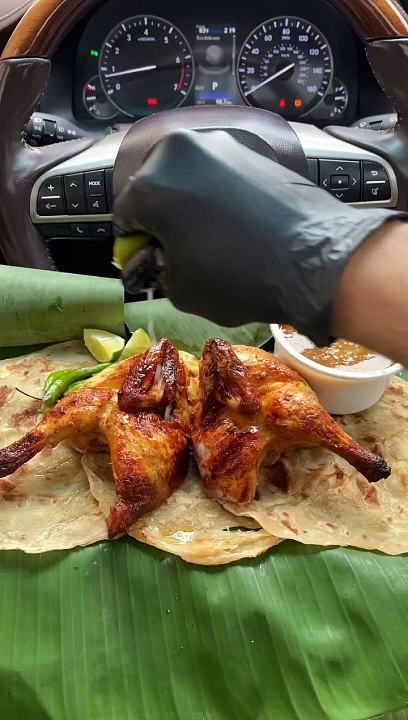 Trying chicken and bread with best source yummy #foods #cars #chicken #breads #foodchallange