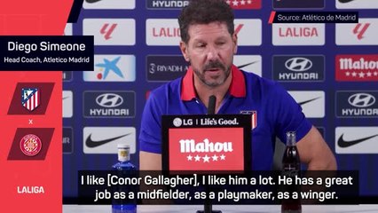 Скачать видео: Simeone hails talented new signing Gallagher