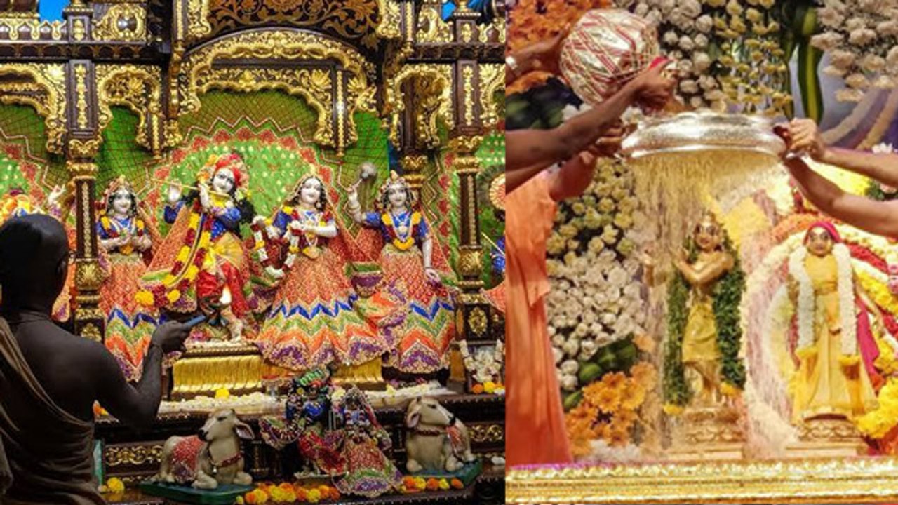 Iskcon Temple Janmashtami 2024:इस्कॉन मंदिर जन्माष्टमी बाल गोपाल अभिषेक समय,मथुर वृंदावन में कब पूजा