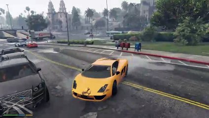 Lamborghini Drifting in the Rain